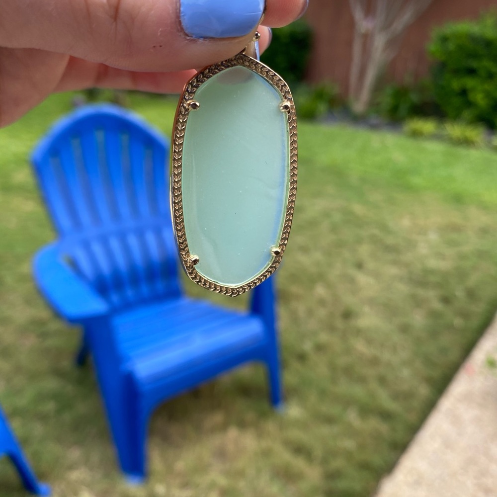 Kendra Scott Elle Drop Earring - Green / Blue
